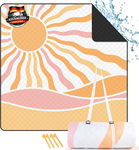 Picknickdecke 200x200cm xxl - 200x200cm,